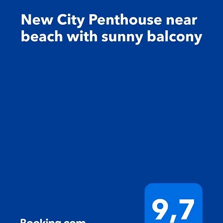 New Penthouse Near With Sunny Balcony شقة